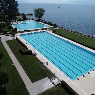 Piscine Morges à quelques minutes de l'hotel Mont Blanc à Morges copyright ville de morges