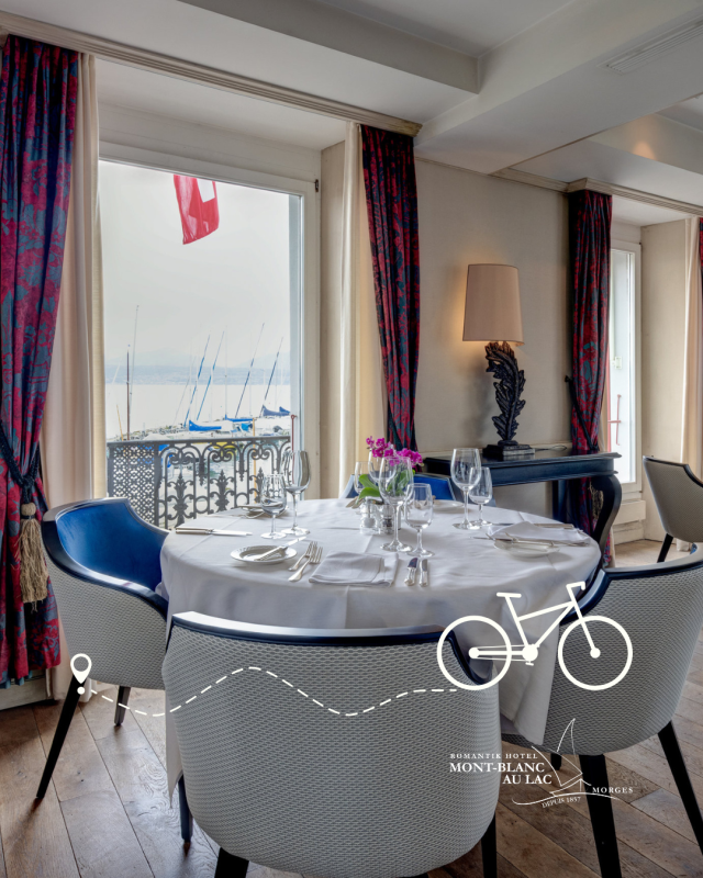 Se faire plaisir avec un délicieux repas après une longue sortie à vélo - à Morges, restaurant Le Pavois